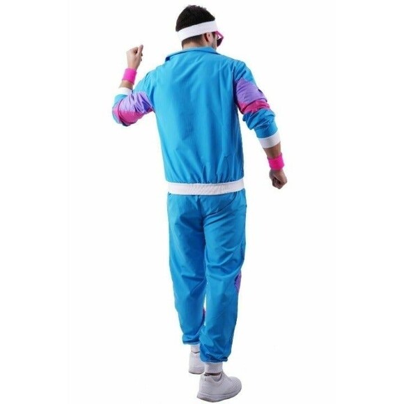 80s / 90s Shell Suit Party Dress Costume - Picture 3 of 6